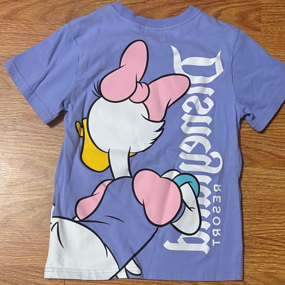 Disney Lavender Daisy Duck Graphic Tee with Pink Bow - Picture 3 of 3